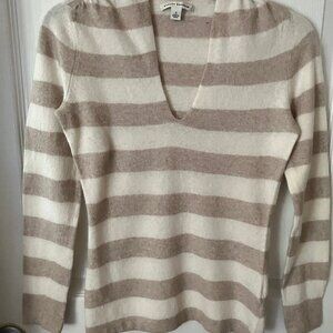 BANANA REPUBLIC Ladies' Sweater/Pullover White/Beige  Size S